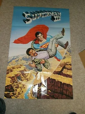Superman 3(1983)christopher Reeves Original Special Advance D/s Poster Nice! • $49.95