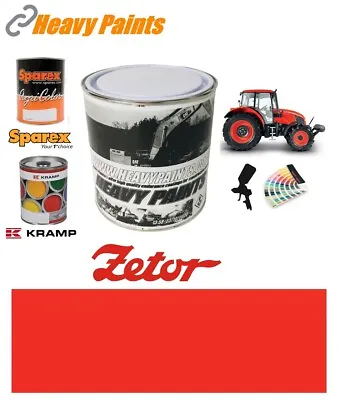 Zetor Tractor Red Enamel High Endurance Paint 1 Litre Tin • £35