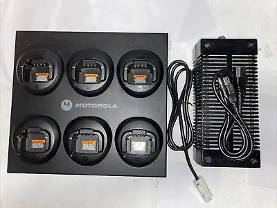 Motorola WPLN4171 6 Pod Gang Multi Unit Charger For CP185 & CP100d Radios L2 • $300