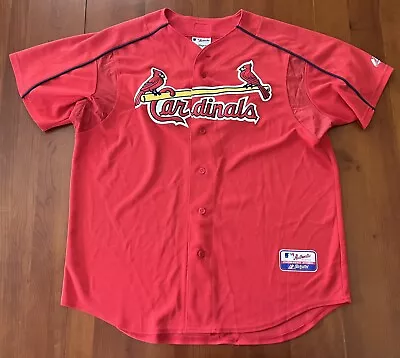 Majestic Authentic Collection PUJOLS #5 Cardinals Jersey Mens Size L Made In USA • $69.99