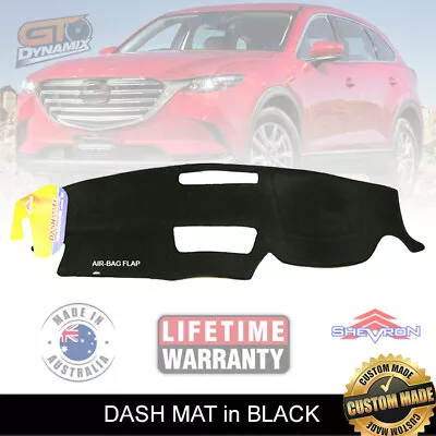 DASH MAT MAZDA CX-9 TC Sport-Touring-GT-Azami NO HUD 7/2016-19 DM1439 CX9 BLACK • $89.95