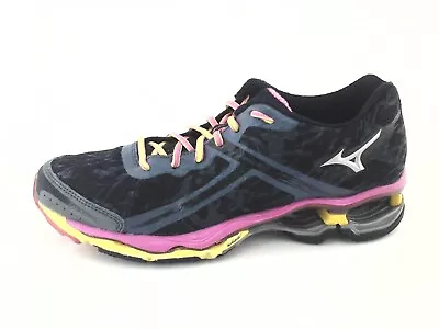 MIZUNO WAVE Creation 15 Running Shoes Black Pink Yellow Women's US 9.5/40.5 $170 • $71.47