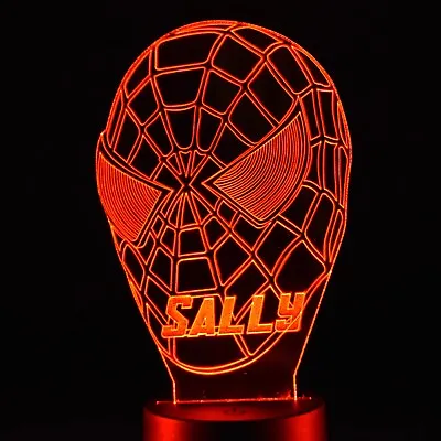 Superhero Night Light | Spiderman Nightlight | Marvel Light | Spiderman Gift • £11.95