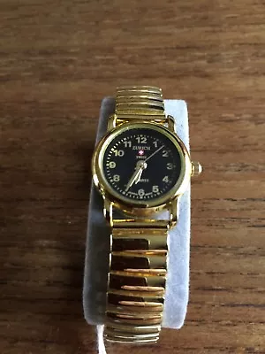 Ladies ZURICH SPORTS Gold Coloured Watch With Flexiband  W622/10 • £4.35