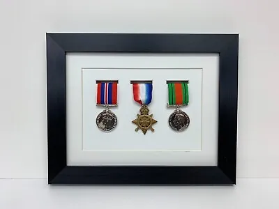 £19.99 • Buy Military World WarSpor Medal Display 3D Box Frame For Three Medal In White Mount