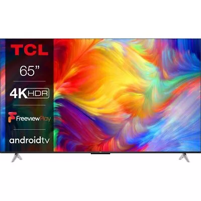 TCL 65P638K 65 Inch LED 4K Ultra HD Smart TV Yes HDMI Bluetooth WiFi • £434