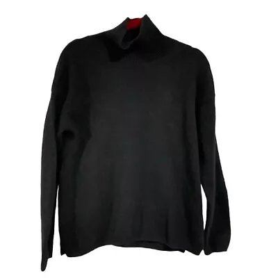 VINCE Yak Wool Blend Black Turtleneck Pullover Size M • $45