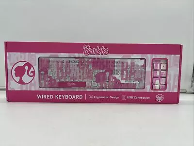 BARBIE Wired USB PC Computer Keyboard Ergonomic Design Full Size • $19.79