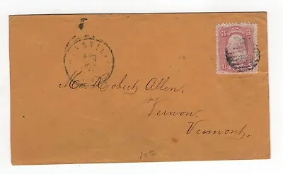 Us Sc#65 On Cover To Vernon Vt • $8