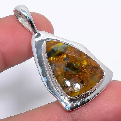 Gift For Her Natural Marra Mamba Jasper Pendant 925 Sterling Silver 1.76  • $16.99