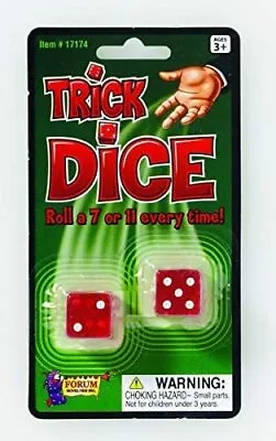 £13.09 • Buy Forum Novelties Loaded Trick Dice (Roll A 7 Or 11 Every Time)