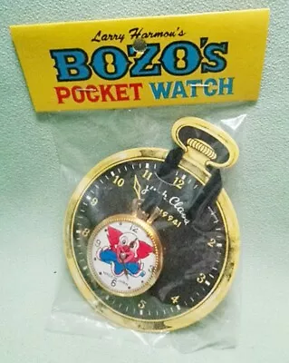 Bozo The Clown Toy Pocket Watch Larry Harmon Orig Pkg • $7