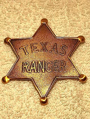 Texas Ranger  Wild West Lawman Badge Sheriff Marshall Cowboy Prop Decore New WS • $8.99