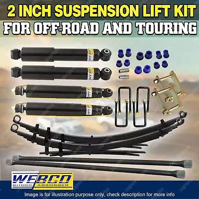 2  Lift Kit Shocks Raw Leaf Torsion Bar Shackle For Nissan Navara D21 D22 • $1318