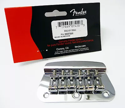 Genuine Fender Toronado Deluxe MIM (Mexico) Guitar Bridge Assembly - Chrome • $34.16