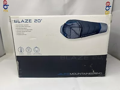 ALPS Mountaineering Blaze +20 Degree Mummy Sleeping Bag New Open Box • $67.99