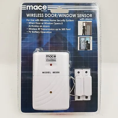 Mace Wireless Door Window Sensor With Alarm Battery Operated 80356 SEALED • $9.99