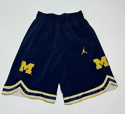 Jordan Nike Michigan Wolverines Basketball Shorts Team Athletic NCAA Men’s Small • $37.99