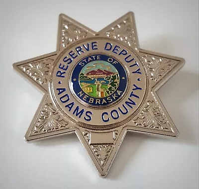 £19.19 • Buy Obsolate Historical Usa Police Badge.... Reserve Deputy Adams County / Nebraska