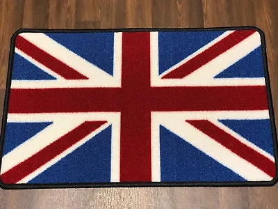 NON SLIP 50x80CM RED/WHITE/BLUE NEW WASHABLE DOORMAT QUALITY UNION JACK • £9.99