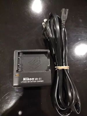 Nikon MH-61 Lithium Ion Battery Charger Cable And Charging Unit • $14.99