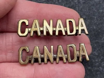 Genuine Canada Metal Shoulder Titles • £16