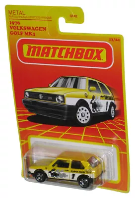 Matchbox Metal Retro (2021) Yellow 1976 Volkswagen Golf MK1 Toy Car 13/24 • $22.98