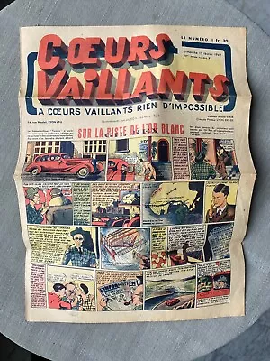 Hearts Vaillants No 7 1942 IN Condition Correct 4 Pages • $18.30