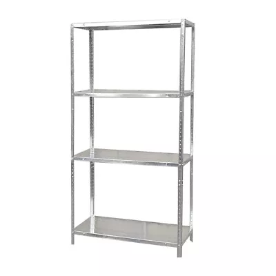 4Tier Garage Full Metal Shelving 142 X 75 X 30cm Heavy Duty Racking Storage UKED • £15