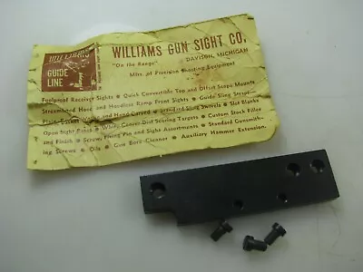 Williams Steelscope Mount Base For M1 Carbine • $25