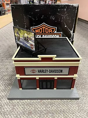 + MTH O RailKing Harley-Davidson No. 1 Commercial Building Motorcycle Dealership • $95