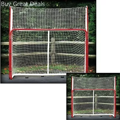 Hockey Practice Backstop Kit Targets Red/White Outdoor Netting Steel Frame - NEW • $73.98