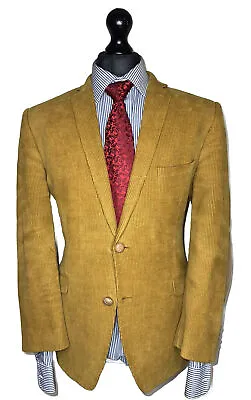 Holland Esquire Luxury Designer Jacket Corduroy Cords 100% Cotton Modern Fit 42r • £99.99