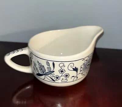 Vintage Royal China USA Doorn Blue Onion Ironstone Creamer Milk Pitcher • $15.99