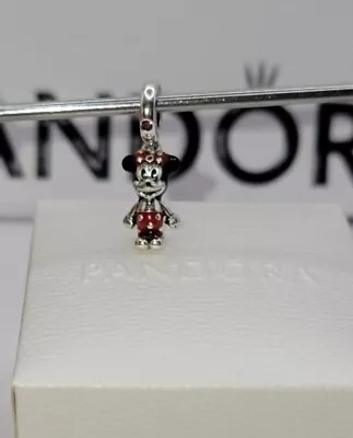 Authentic Pandora Minnie Mouse Dangle Charm (Retired) W/ Pouch • $25