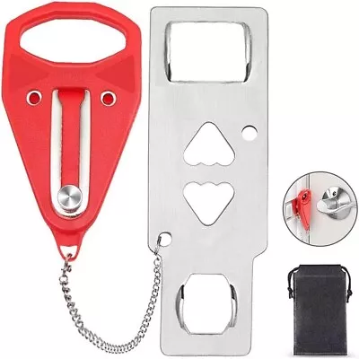 Portable Door Lock For Travel Door Lock Self-Defense Security Device For Home • $7.70