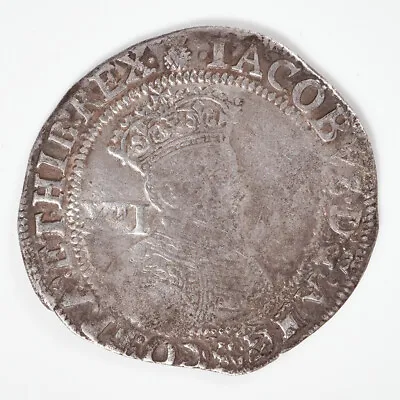 £280 • Buy James I Silver Shilling, Thistle Mint Mark, First Coinage, 1603-4