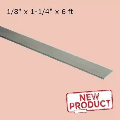 6 Feet Stainless Steel Flat Bar Stock 1/8  X 1-1/4  Rectangular 304 Mill Finish • $28.75