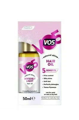 Vo5 Invisible Light Hair Oil  For Dulldry Hair 50ml • £8.58