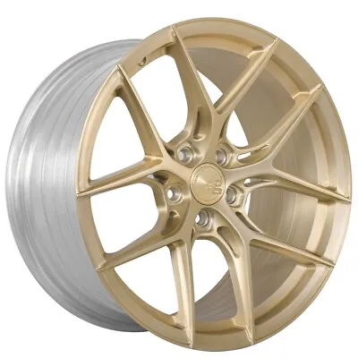 20x9/20x11  Staggered Avant Garde Wheels M580R Custom Satin Champagne Gold Brush • $3196