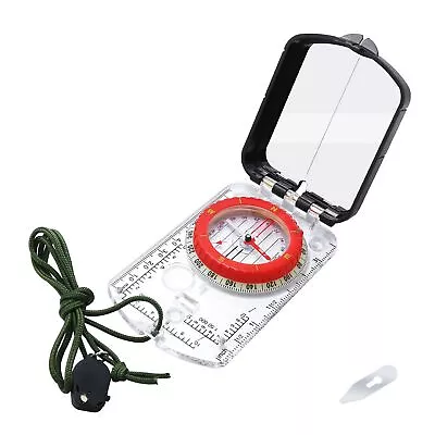 Mirrored Sighting Compass - With Adjustable Declination & Map LED • $10.35