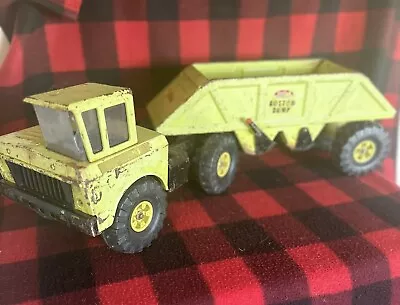 RARE Vintage Metal Pressed Steel Mighty Tonka Bottom Dump / Belly Dumping Truck • $150