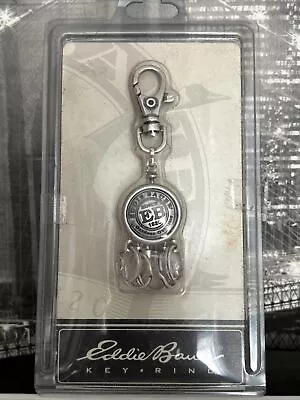 Vintage Eddie Bauer Key Ring Chain NOS Latch Keys Silver New In Package • $39