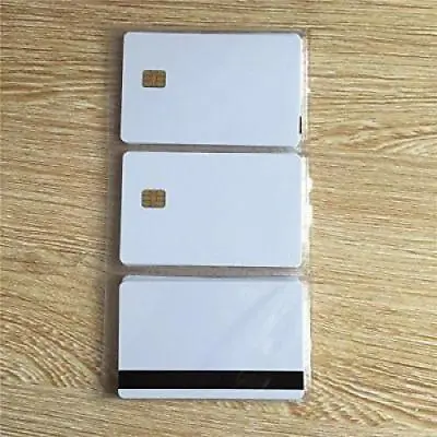 10-Pack Sle4442 Plastic Blank Chip Credit Card With Hi Co Hico Magnetic Stripe • $14.69
