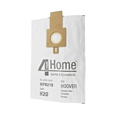 For Hoover Upright Type H20 Purepower Microfibre Dust Vacuum Cleaner Bags 5 Pack • £5.49