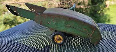 Vtg 1960's John Deere Toy Farm Grain Combine & Auger Puller (parts ~ Restore) • $17.50