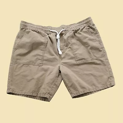 Merona Men Large Shorts Drawstring Casual Cotton Cargo Chino Walking Sport Beach • $18