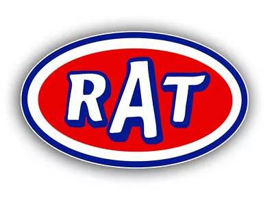 RAT STP Style FUNNY Street RacingHot Rod Drag Racing Gasser Decal Sticker • $3.99