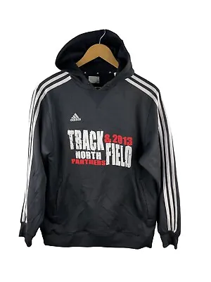 VINTAGE Adidas Hoodie Jumper Mens Size M Black 2013 North Panthers Athletics USA • $49.95