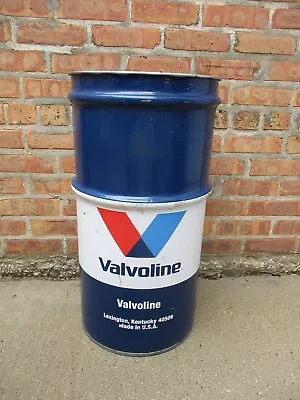 Valvoline 16 Gallon Oil Gas Drum Barrel Trash Can Or Garage Shop Mancave ( D ) • $249.99